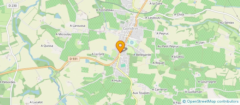 localisation de l'entreprise MONSIEUR STEPHANE MUTOLO à GONDRIN