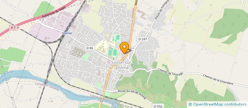 localisation de l'entreprise MONSIEUR STEPHANE NACHURY  LIVRON-SUR-DROME