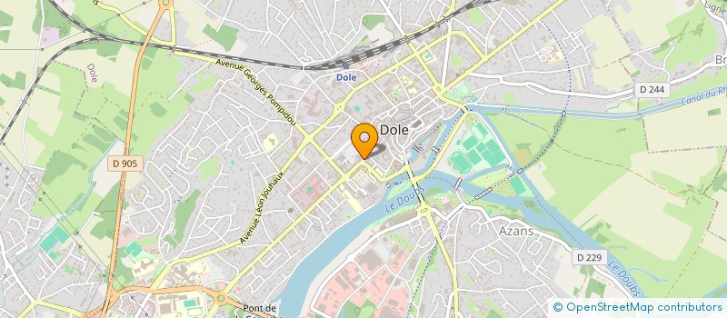localisation de l'entreprise MONSIEUR STEPHANE NEGRINI  DOLE