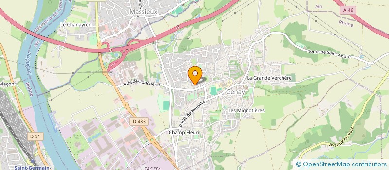 localisation de l'entreprise MONSIEUR STEPHANE NESME  GENAY