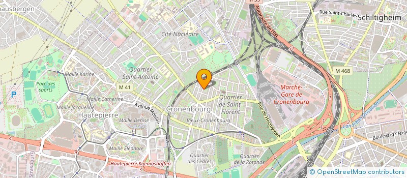 localisation de l'entreprise MONSIEUR STEPHANE NGUEMA MBA à STRASBOURG