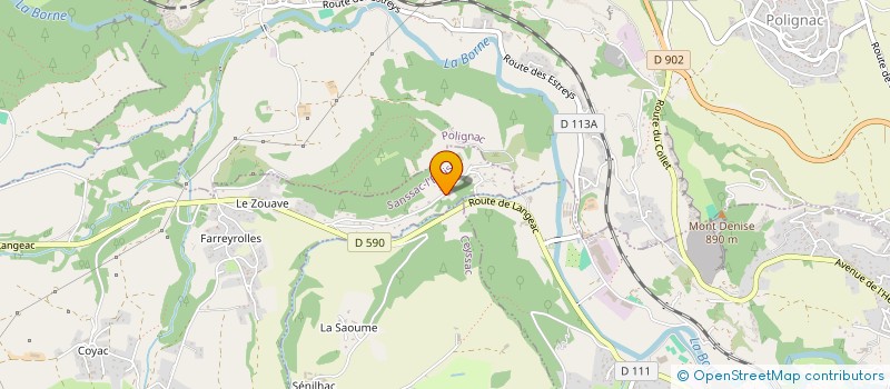 localisation de l'entreprise MONSIEUR STEPHANE NICOLAS  SANSSAC-L'EGLISE