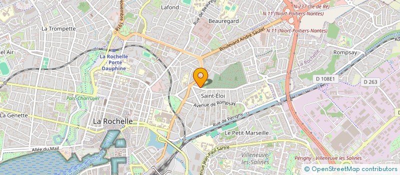 localisation de l'entreprise MONSIEUR STEPHANE NICOLAS  LA ROCHELLE