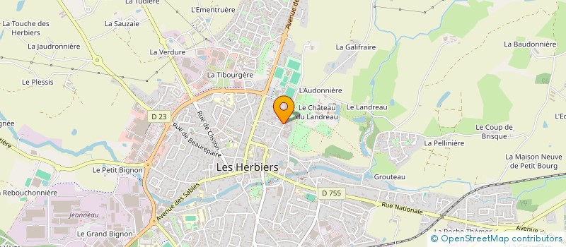 localisation de l'entreprise MONSIEUR STEPHANE NICOLAS à LES HERBIERS