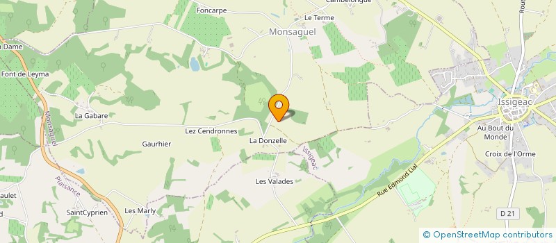 localisation de l'entreprise MONSIEUR STEPHANE NICOLET  MONSAGUEL