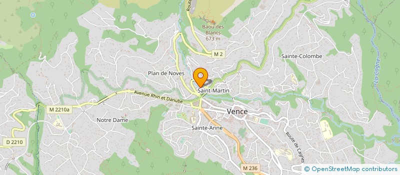 localisation de l'entreprise MONSIEUR STEPHANE NORET à VENCE