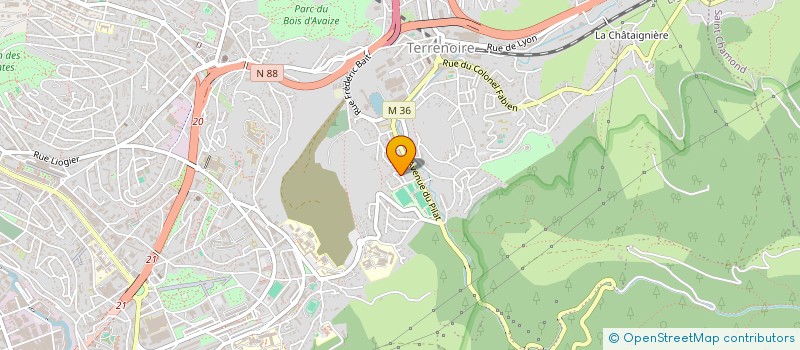 localisation de l'entreprise MONSIEUR STEPHANE NYEBE  SAINT-ETIENNE