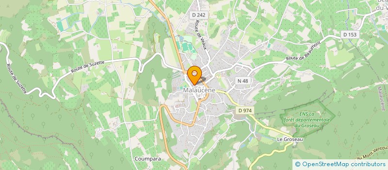 localisation de l'entreprise MONSIEUR STEPHANE ODE  MALAUCENE