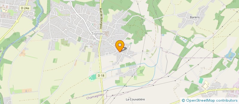 localisation de l'entreprise MONSIEUR STEPHANE OLIVIER  TIGNIEU-JAMEYZIEU