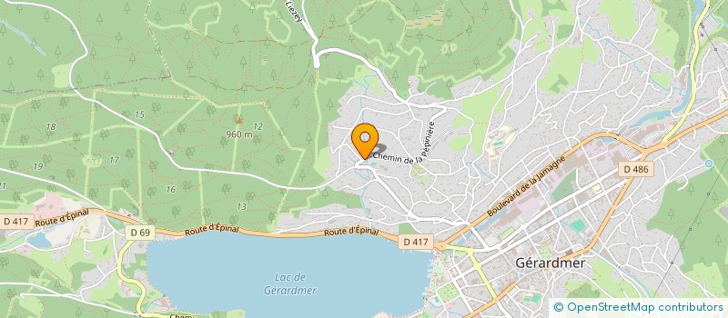 localisation de l'entreprise MONSIEUR STEPHANE OLRY  GERARDMER