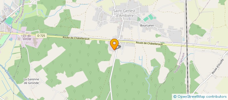 localisation de l'entreprise MONSIEUR STEPHANE OUVRARD  SAINT-GENEST-D'AMBIERE