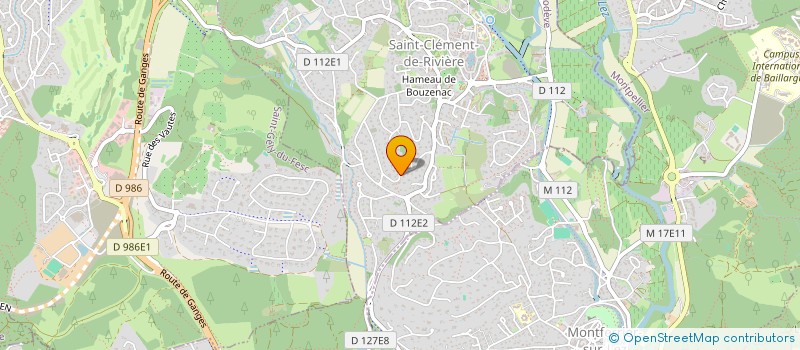 localisation de l'entreprise MONSIEUR STEPHANE PAGES  SAINT CLEMENT DE RIVIERE