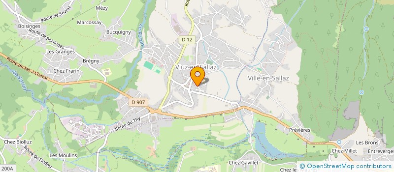 localisation de l'entreprise MONSIEUR STEPHANE PAGNOD-ROSSIAUX  VIUZ-EN-SALLAZ