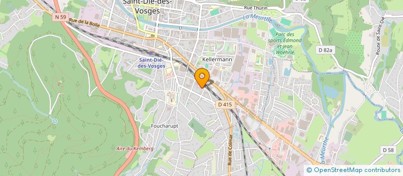 localisation de l'entreprise MONSIEUR STEPHANE PAICHELER  SAINT-DIE-DES-VOSGES