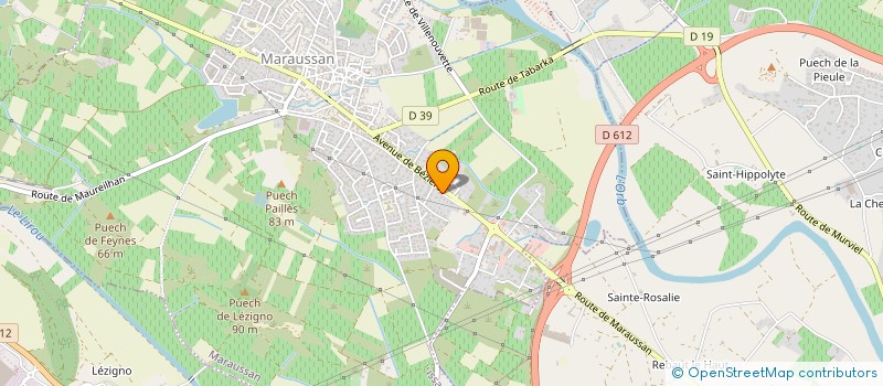 localisation de l'entreprise MONSIEUR STEPHANE PAILLES  CAZOULS-LES-BEZIERS