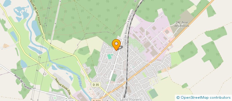 localisation de l'entreprise MONSIEUR STEPHANE PAIN  SAINT-FLORENT-SUR-CHER