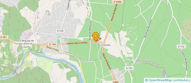 localisation de l'entreprise MONSIEUR STEPHANE PALMA  CASTILLON-DU-GARD