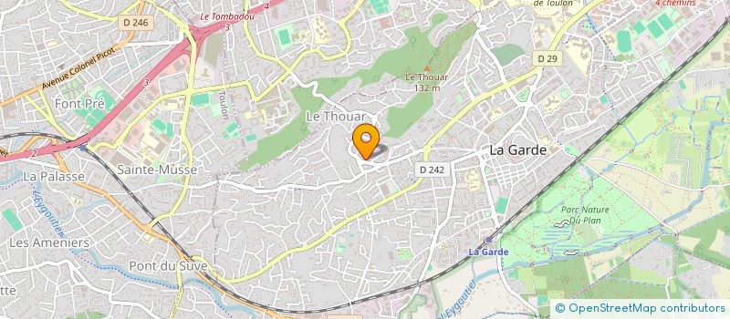 localisation de l'entreprise MONSIEUR STEPHANE PALMIERI  LA GARDE