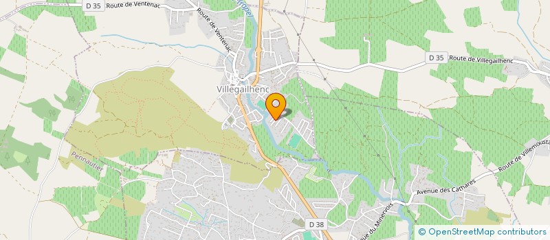 localisation de l'entreprise MONSIEUR STEPHANE PANDOLFO  VILLEGAILHENC