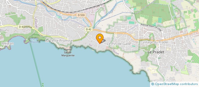 localisation de l'entreprise MONSIEUR STEPHANE PANOSSIAN  LE PRADET