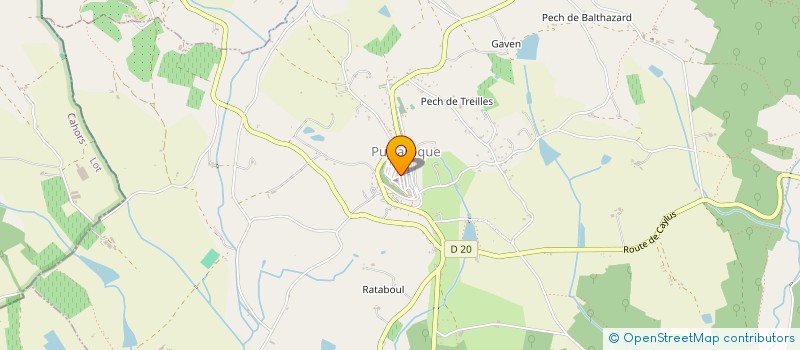 localisation de l'entreprise MONSIEUR STEPHANE PARENTI  PUYLAROQUE