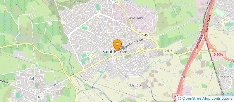 localisation de l'entreprise MONSIEUR STEPHANE PARIS  ST ESTEVE