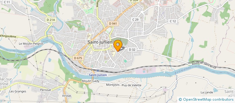 localisation de l'entreprise MONSIEUR STEPHANE PASCAUD à SAINT-JUNIEN