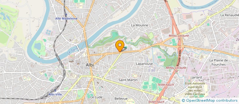 localisation de l'entreprise MONSIEUR STEPHANE PASCUAL  ALBI