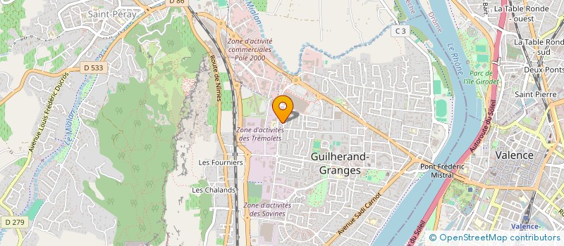localisation de l'entreprise MONSIEUR STEPHANE PAUCHON  GUILHERAND-GRANGES