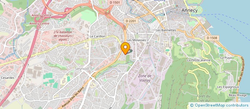 localisation de l'entreprise MONSIEUR STEPHANE PAVARD à ANNECY