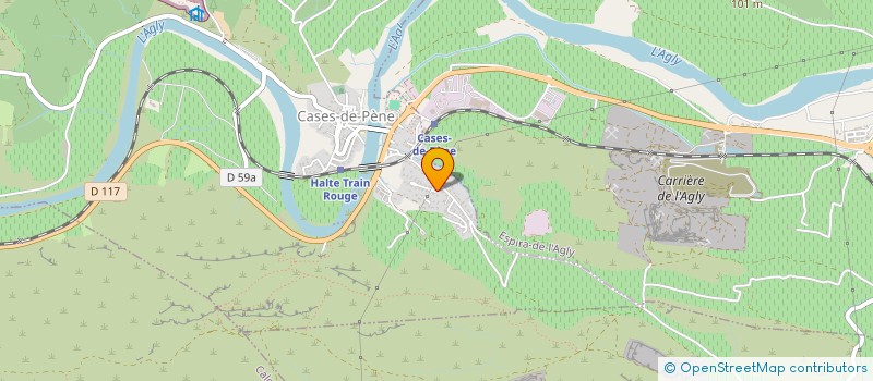 localisation de l'entreprise MONSIEUR STEPHANE PECH  CASES-DE-PENE