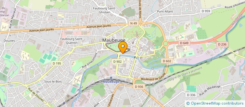 localisation de l'entreprise MONSIEUR STEPHANE PECORARO  MAUBEUGE