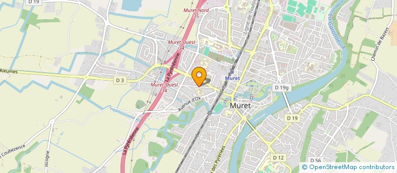 localisation de l'entreprise MONSIEUR STEPHANE PEDUSSAULT  MURET