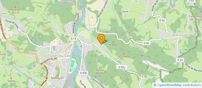 localisation de l'entreprise MONSIEUR STEPHANE PEI-TRONCHI  SALIES-DU-SALAT