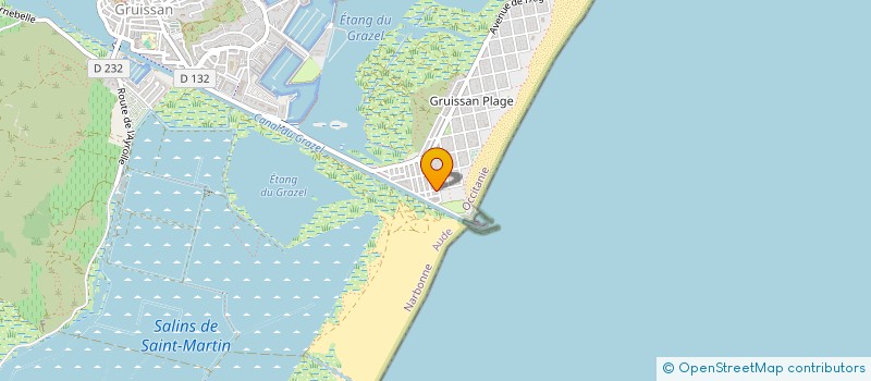 localisation de l'entreprise MONSIEUR STEPHANE PEILLEN  GRUISSAN