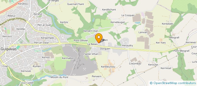 localisation de l'entreprise MONSIEUR STEPHANE PEILLET à GUIPAVAS