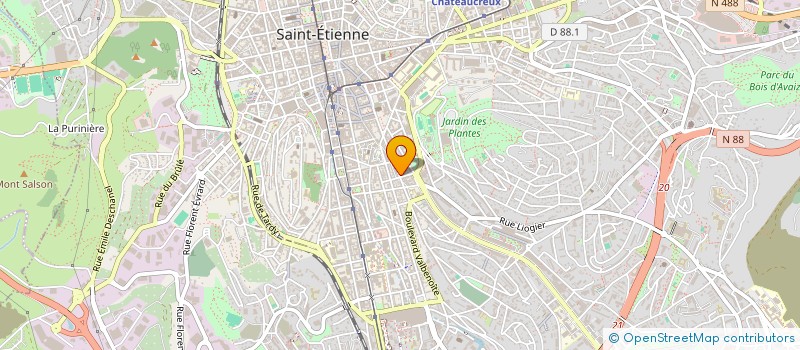 localisation de l'entreprise MONSIEUR STEPHANE PEILLON  SAINT-ETIENNE