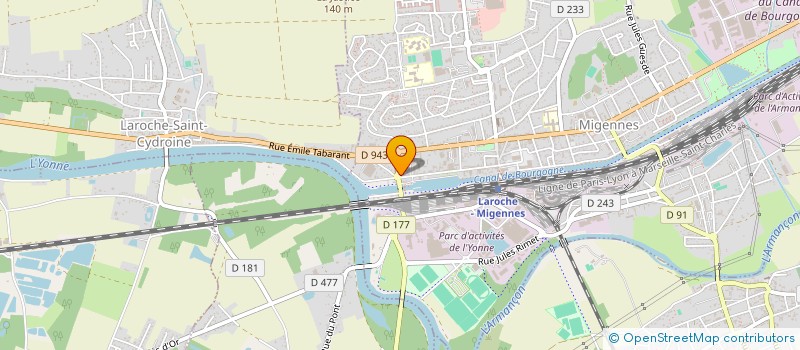 localisation de l'entreprise MONSIEUR STEPHANE PELOUX à MIGENNES