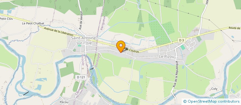 localisation de l'entreprise MONSIEUR STEPHANE PELTIN  LE PIZOU