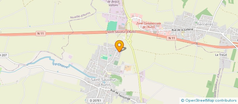 localisation de l'entreprise MONSIEUR STEPHANE PENEAUD  SAINT-SAUVEUR-D'AUNIS