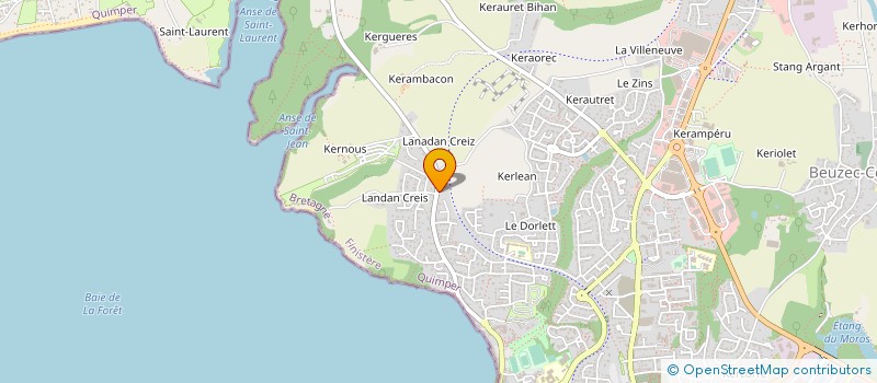 localisation de l'entreprise MONSIEUR STEPHANE PENVERN  CONCARNEAU