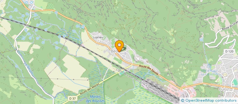 localisation de l'entreprise MONSIEUR STEPHANE PERENET  CULOZ-BEON