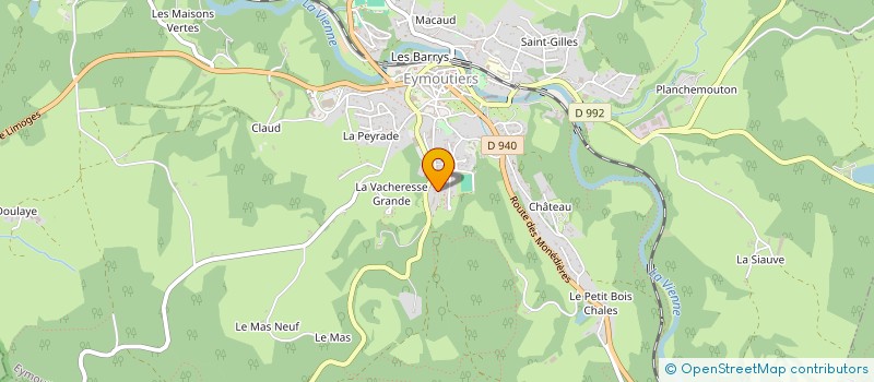 localisation de l'entreprise MONSIEUR STEPHANE PERIGAUD  EYMOUTIERS