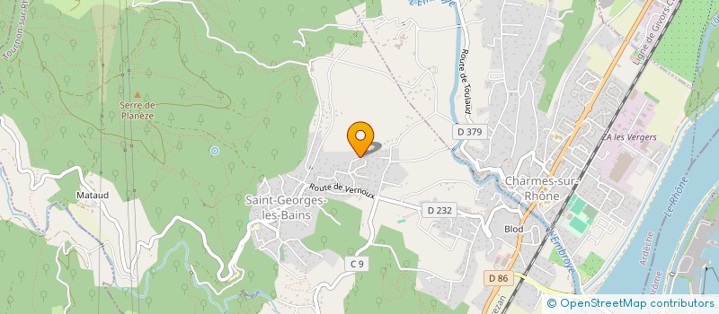 localisation de l'entreprise MONSIEUR STEPHANE PERMINGEAT  SAINT-GEORGES-LES-BAINS