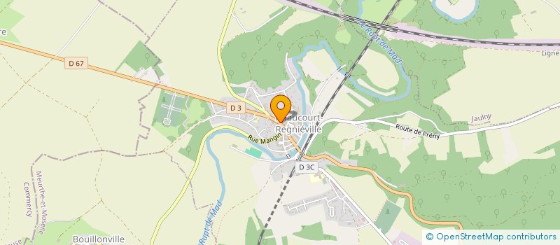 localisation de l'entreprise MONSIEUR STEPHANE PERNIN  THIAUCOURT-REGNIEVILLE