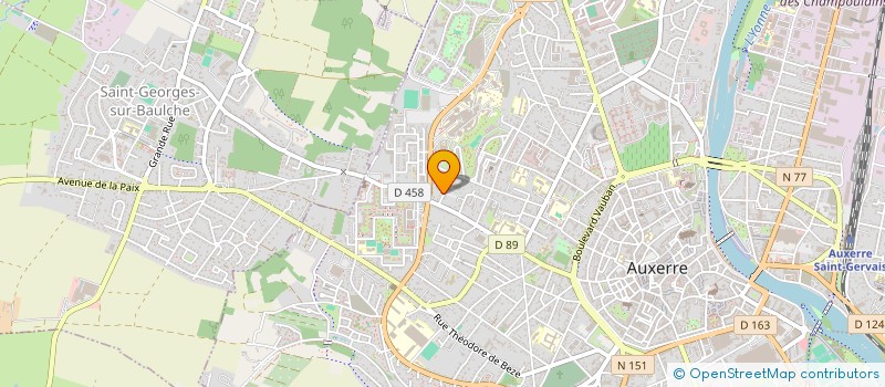 localisation de l'entreprise MONSIEUR STEPHANE PERREAU à AUXERRE