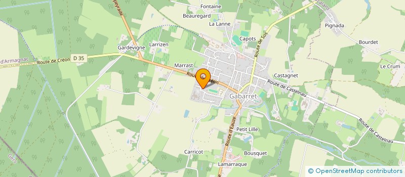 localisation de l'entreprise MONSIEUR STEPHANE PERTOIS  GABARRET