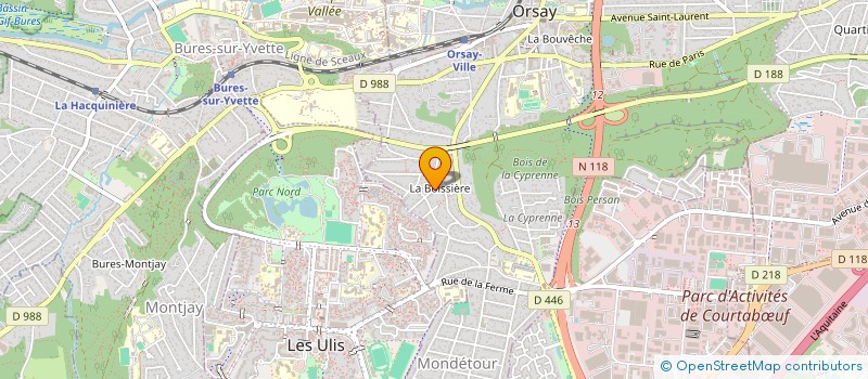 localisation de l'entreprise MONSIEUR STEPHANE PERUSSEL à ORSAY