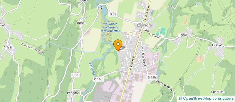 localisation de l'entreprise MONSIEUR STEPHANE PETIOT  IZERNORE