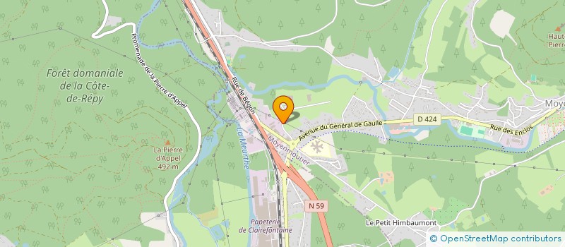 localisation de l'entreprise MONSIEUR STEPHANE PETIT  MOYENMOUTIER